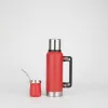 Doble al aire libre plegable handle acero inoxidable taza térmica de gran capacidad al aire libre aislamiento y mantener frío deportes kettle botella de agua kettle de gran capacidad mardie cup set Specification image